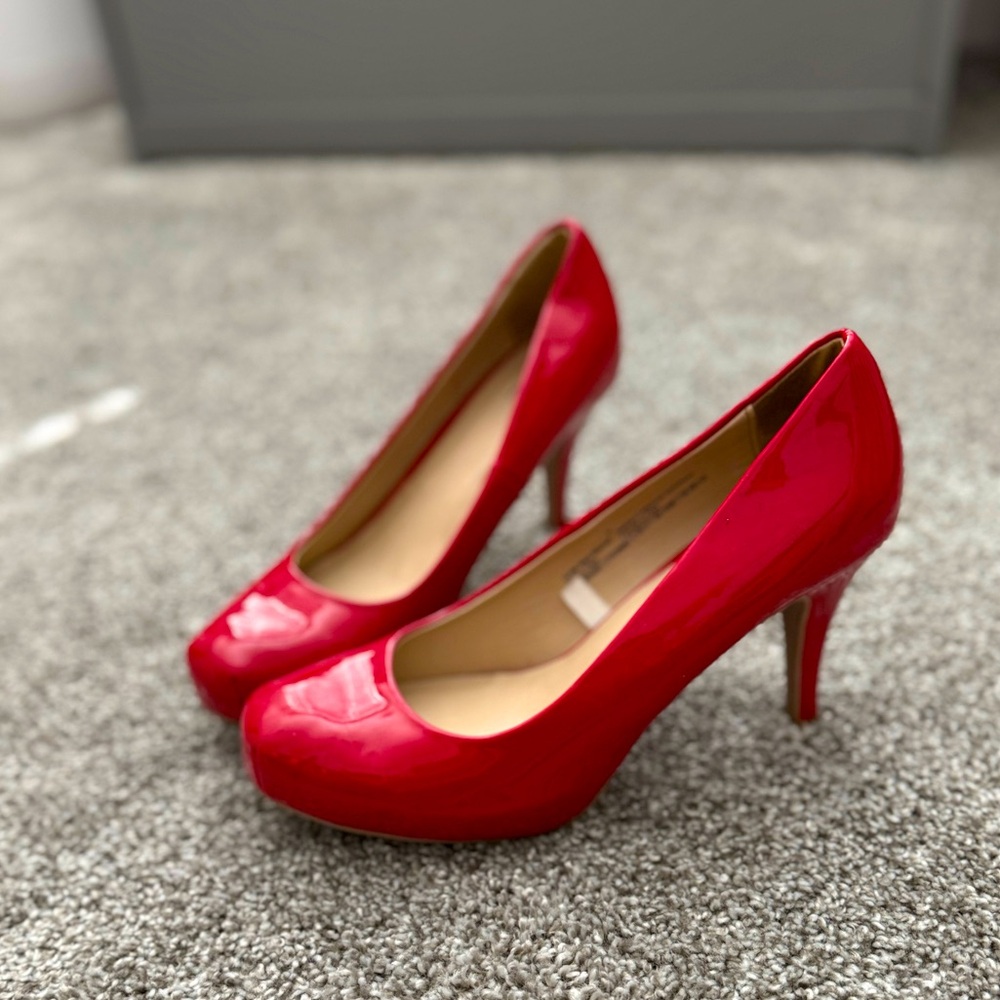 Red Patent Leather Heels - Mossimo Size 9.5